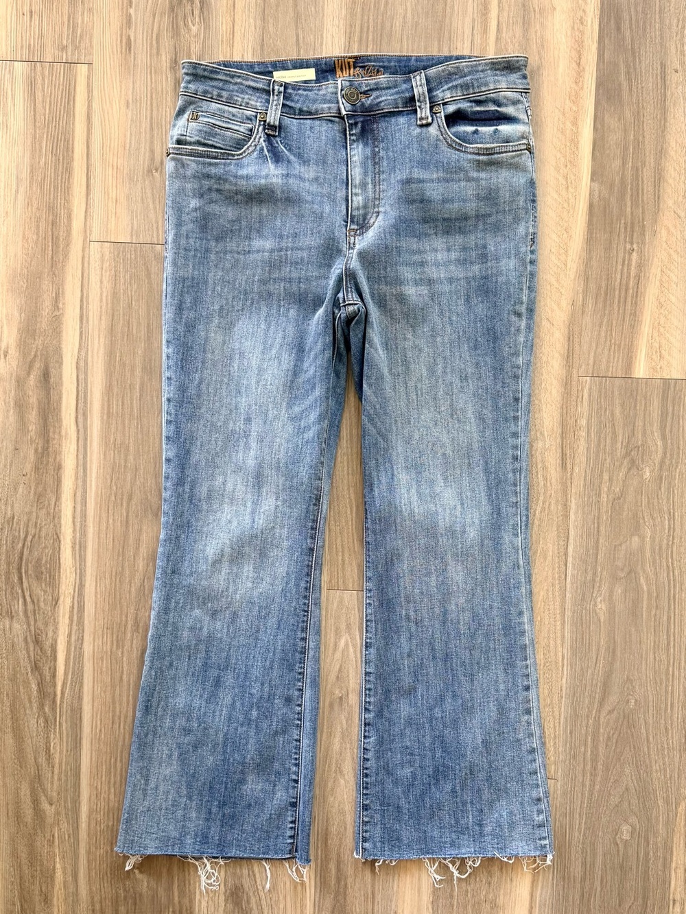 KUT from the Kloth Nicole Cropped Bootcut Jeans Size 12 - Picture 2 of 13